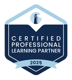 Visual of Rivet Education's certified partner badge